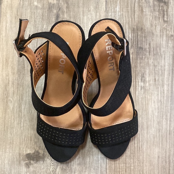 Report Black Strap Heels - Picture 3 of 5